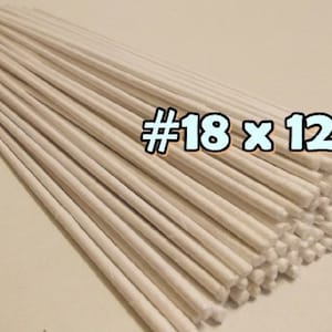 50 Stems Large-Gauge#18- (Length 12&quot; X 3 mm) Floral Wire Flower Stem Artificial, Artificial Stems, Floral Stem, White Wire Stems.