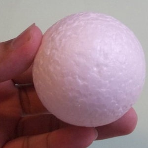 10 Styrofoam balls(Size 50 MM or 2") Styrofoam balls supplies, White styrofoam ball.
