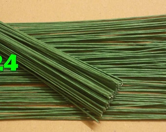 400 Wire Stems--Gauge#24-- (Length 12" X 0.8 mm) Floral Wire Flower Stem Artificial, Artificial Stems, Floral Stem, Green Wire Stems.