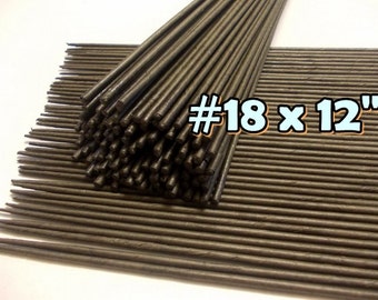 20 Stems Large-Gauge#18- (Length 12" X 3 mm) Floral Wire Flower Stem Artificial, Artificial Stems, Floral Stem, Brown Wire Stems.