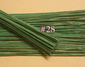 400 Wire Stems--Gauge#28-- (Length 12" X 0.4 mm) Floral Wire Flower Stem Artificial, Artificial Stems, Floral Stem, Green Wire Stems.