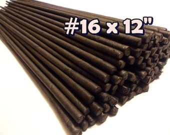 50 Stems Large-Gauge#16- (Length 12" X 5 mm) Floral Wire Flower Stem Artificial, Artificial Stems, Floral Stem, Brown Wire Stems.