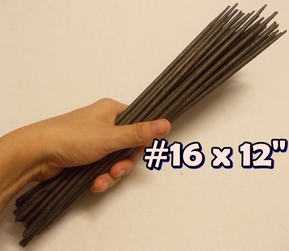 100 Wire Stemsgauge26 length 12 X 0.65 Mm Floral Wire Flower Stem  Artificial, Artificial Stems, Floral Stem, Brown Wire Stems. 