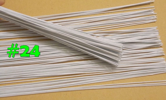 50 Stems Large-gauge length 12 X 3 Mm Floral Wire Flower Stem Artificial,  Artificial Stems, Floral Stem, Green Wire Stems. 