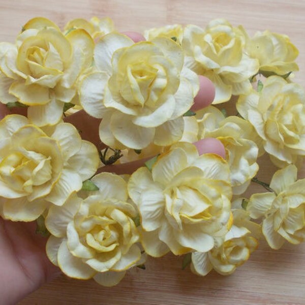 Yellow Paper Flowers Etsy