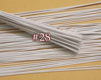 Blumendraht Mit Baumwollüberzug, 32 Gauge, Weiß, 39,6 M – Rostfrei, Für Zuckerblumen, Floristik, Basteln