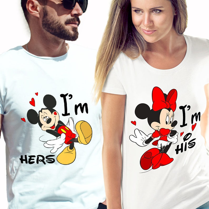 Disney couple shirts matching shirts Mickey and Minnie shirts | Etsy