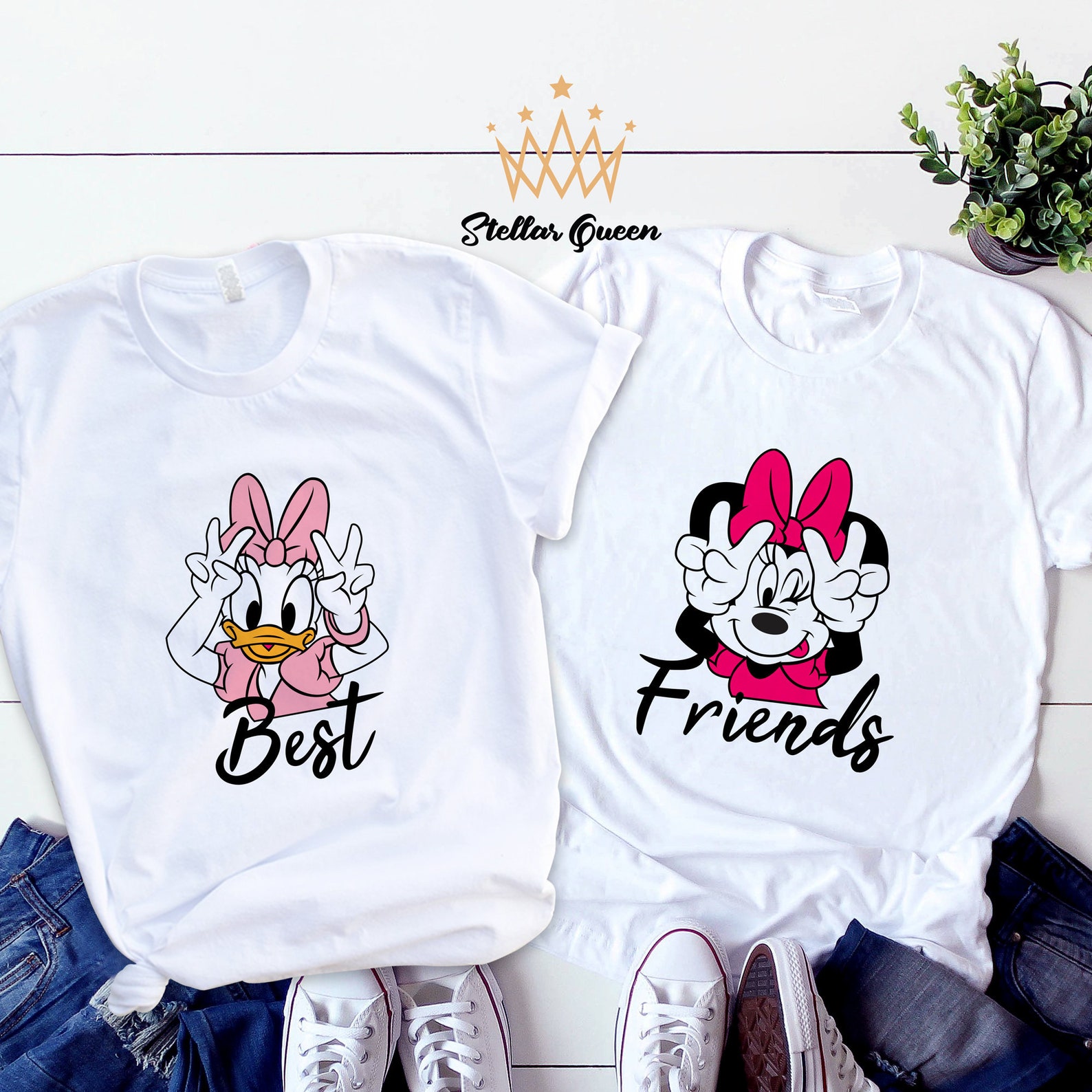 Best Friends Disney Matching Shirts Minnie and Daisy Disney Etsy