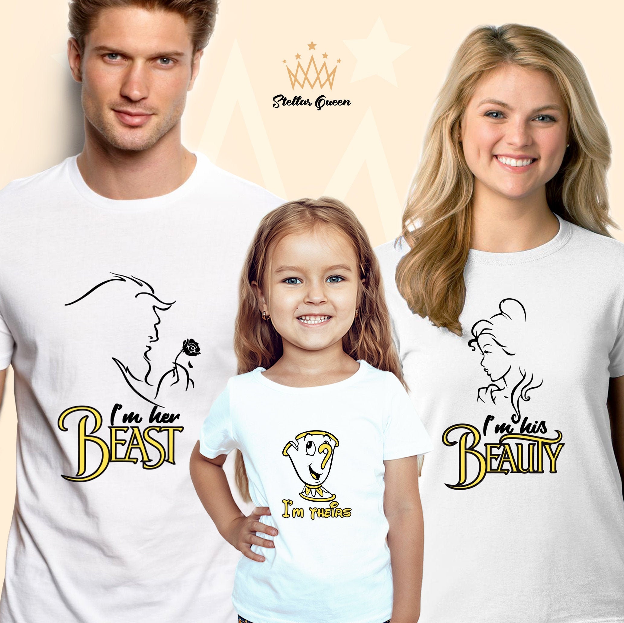 family beauty and the beast shirts