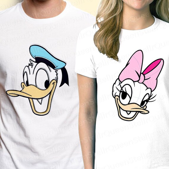donald and daisy duck couple shirts