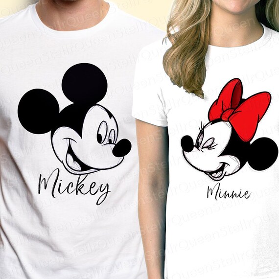 Mickey and Minnie Disney Couple Shirts 