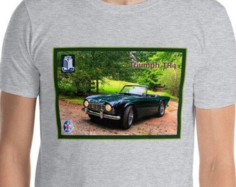 Triumph TR4 on a Country Road, Short-Sleeve Unisex T-Shirt