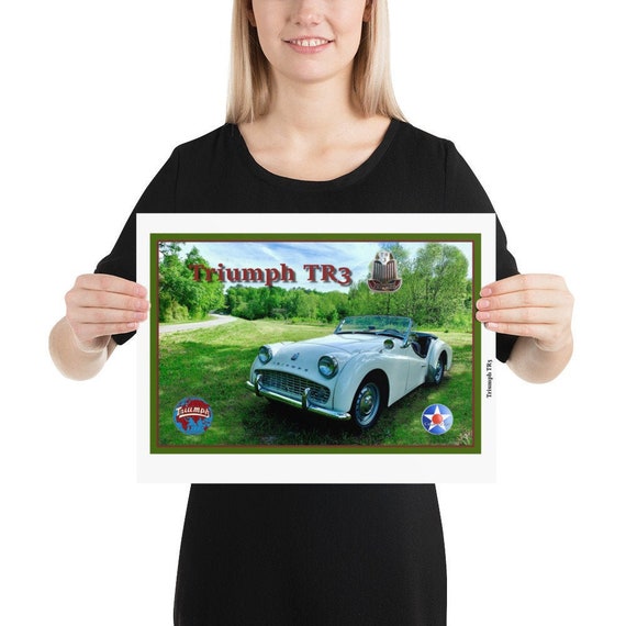 Poster / Print, Triumph TR3, 12" x 16" -or- 16"x 20"