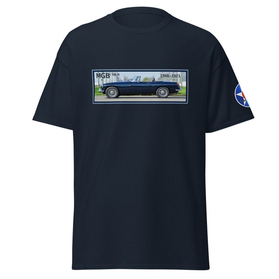 1968-1971 MGB, DARK BLUE.  Men's classic tee