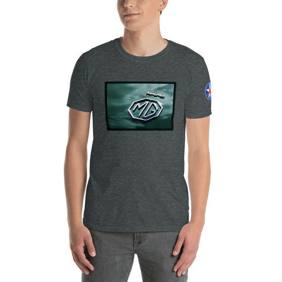 MGB Logo on Green Trunk Lid (Boot Lid) on a Short-Sleeve Unisex T-Shirt