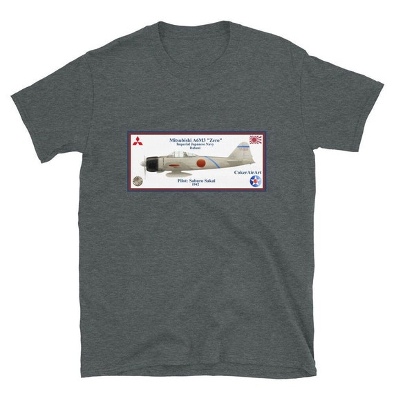 Mitsubishi A6M Zero ( Saburō Sakai ) -Short-Sleeve Unisex T-Shirt