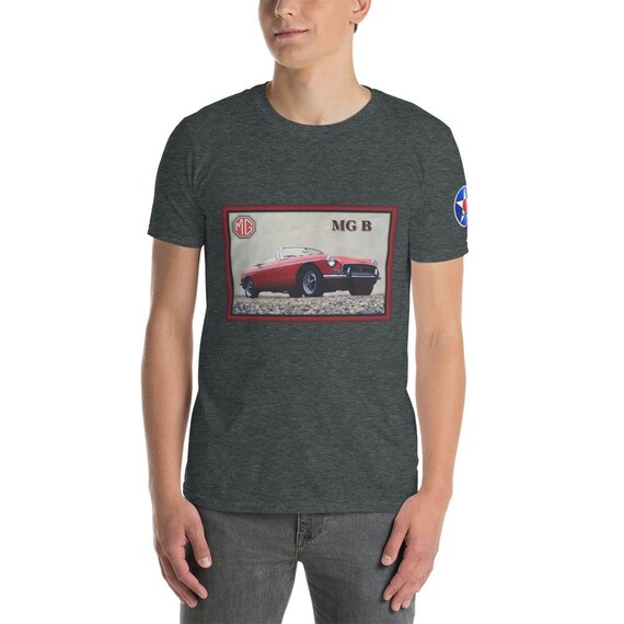 Short-Sleeve Unisex T-Shirt, MGB Convertible, Red