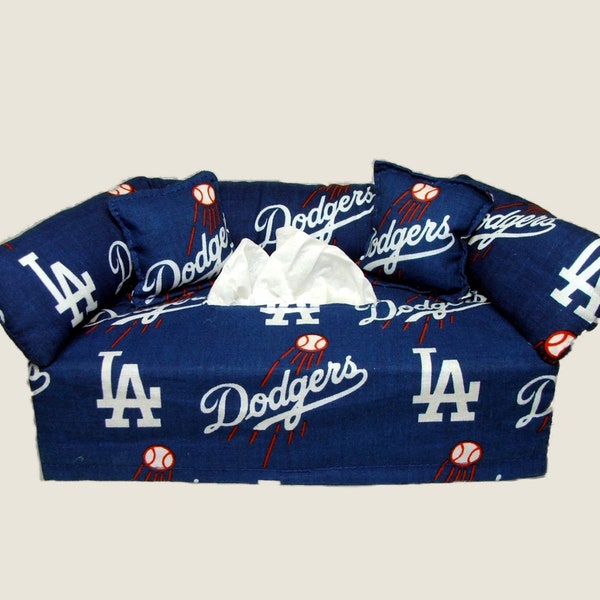 Los Angeles Dodgers MLB  fabric tissue box cover. Includes FREE Tissue - FREE shipping.