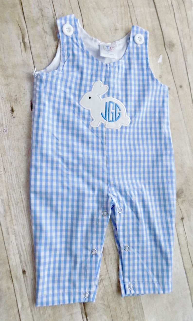 Baby Boys Longall Baby Boy Outfit Bunny Longall Blue Etsy