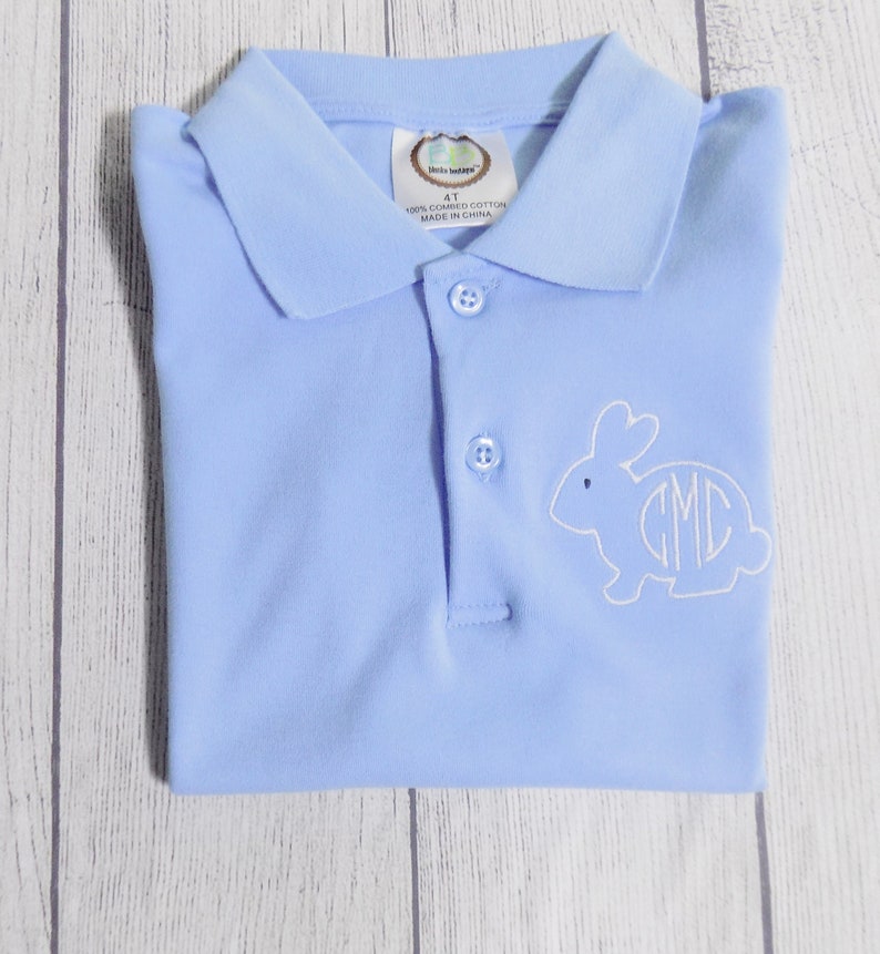 Boys Easter Polo Toddlers Easter Polo Shirtmonogram Etsy