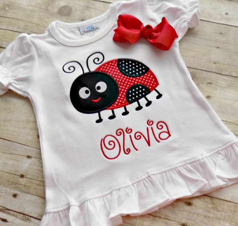 Girls Ladybug Shirt Ladybug Shirt for Toddlers Infants Etsy