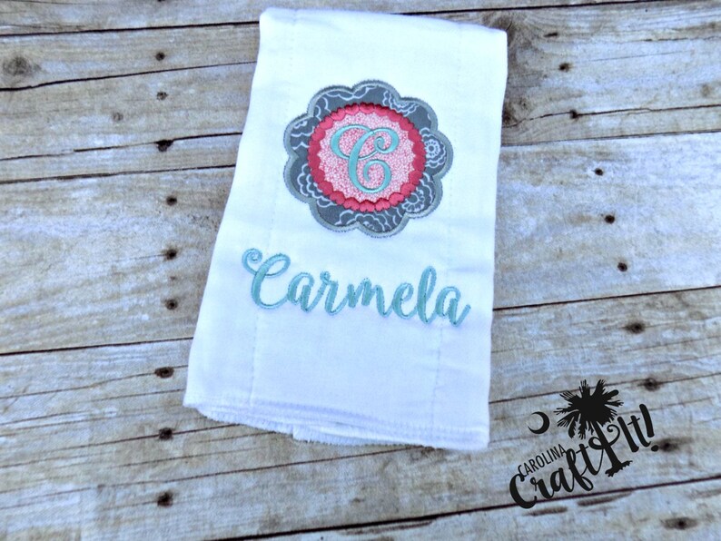Bodysuit Burp cloths Embroidered Princess has arrived Personalized Baby Shower Gift Girl