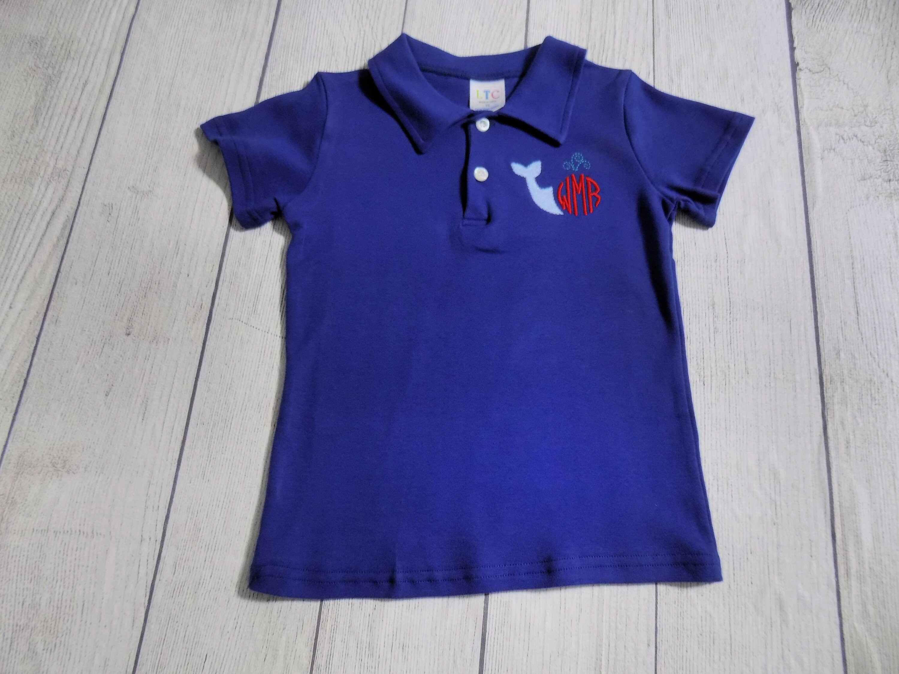 Boys Summer Polo Toddlers Summer Polo Shirtmonogram Polo Etsy