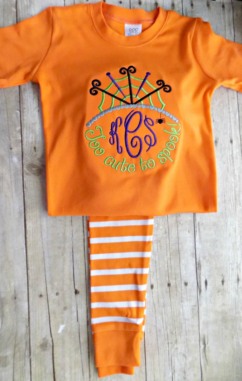 Girls Halloween Shirt Toddlers Halloween Shirt Too Cute to Etsy