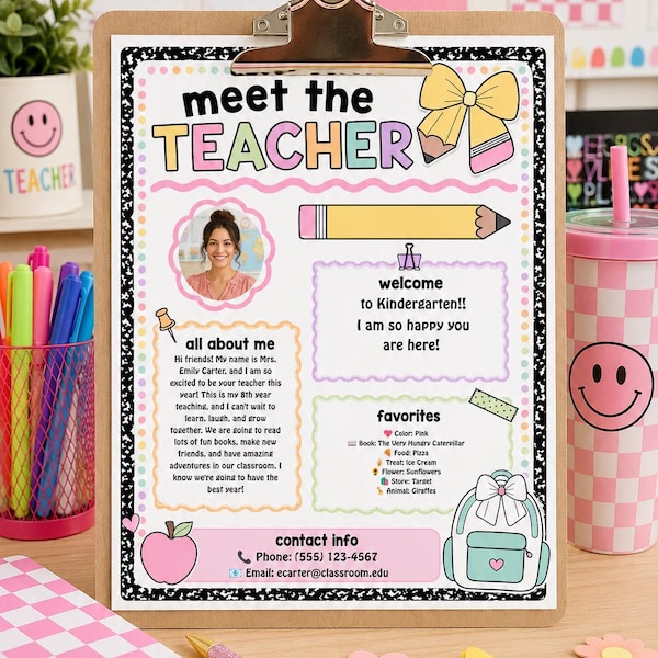 Canva Elementary Template - Etsy