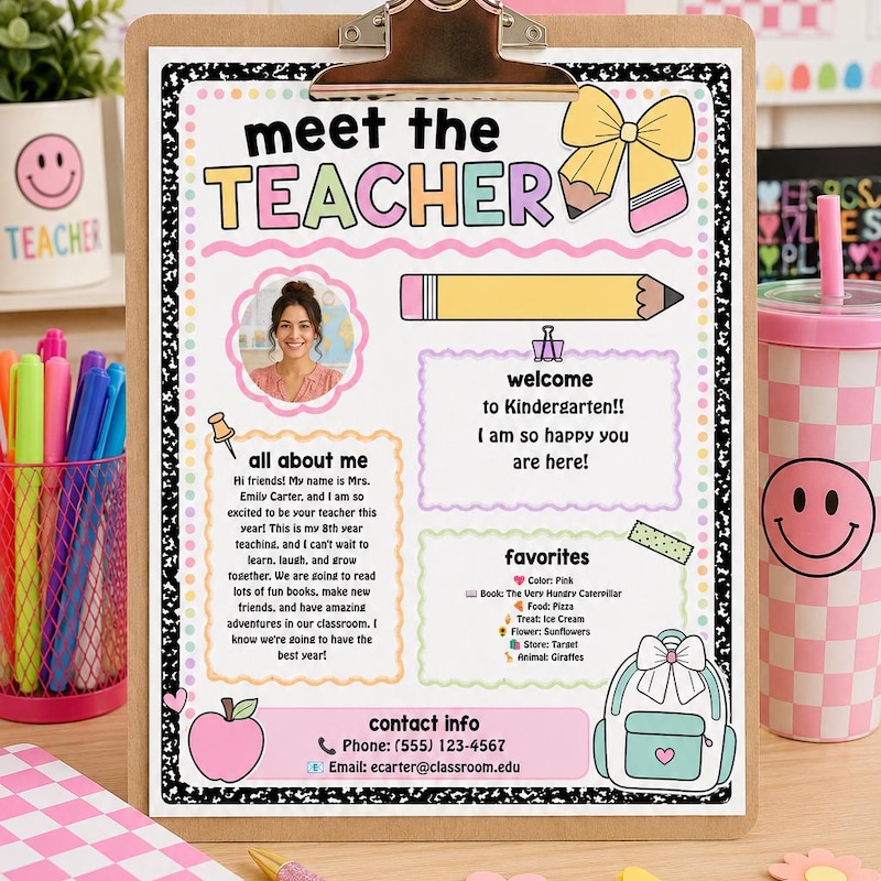 Canva Elementary Template - Etsy