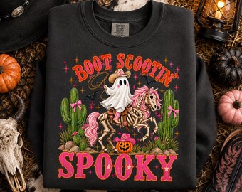 Cowgirl Ghost PNG | Western Halloween Shirt Design (Digital Download)