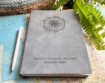 Personalised Travel Journal, Travel Planner, Travel Diary, Travel Gift for Couples