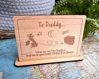 Personalised Deployment Postcard, Going Away Gift, Long Distance Gift, If There Ever Comes A Day, Army Gift For Dad, Army Gift for Her