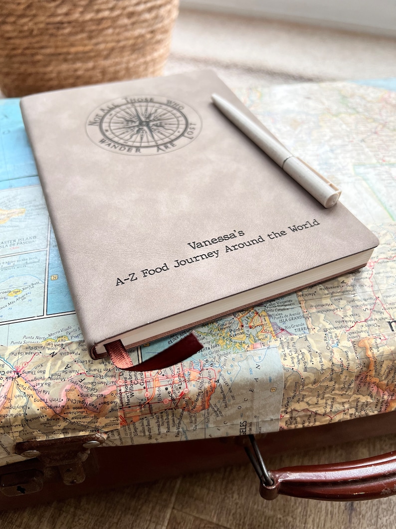 Personalised Travel Journal, Travel Planner, Travel Diary, Travel Gift for Couples image 9