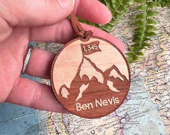 Personalised Mountain Climbing Tag, Mountain Climber Keyring Gift, Hiking Gift, Summit Gift, Kilimanjaro, Base Camp, Mountains Adventure