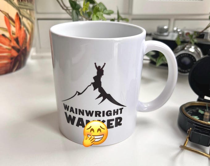 Wainwright Bagger Mug | Rude Mug | Wainwright Fells Climbing Gift | Lake District Gift | Peak Bagging | Mug For Hikers | Climbing Mug
