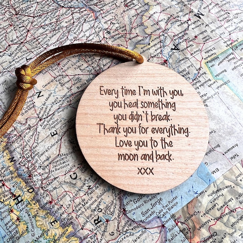 Personalised Under the Same Sky Bauble Long Distance Canada Gift Miles