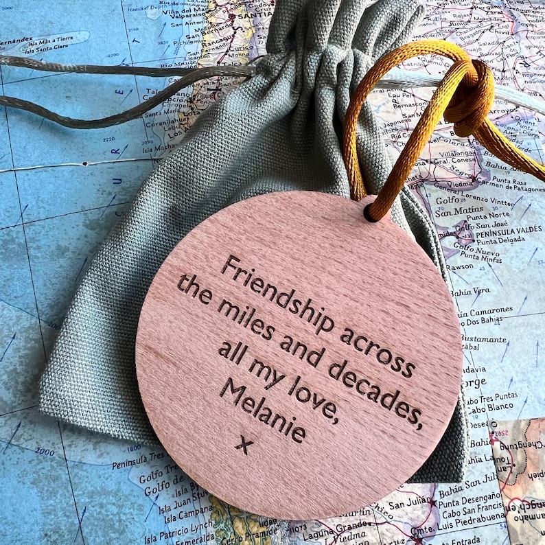 Personalised Under the Same Sky Bauble Long Distance Canada Gift Miles