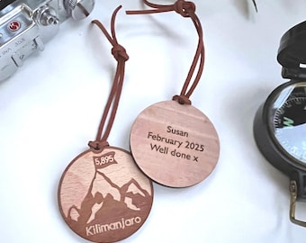 Personalised Mount Kilimanjaro Keyring Tag | Kilimanjaro Gift