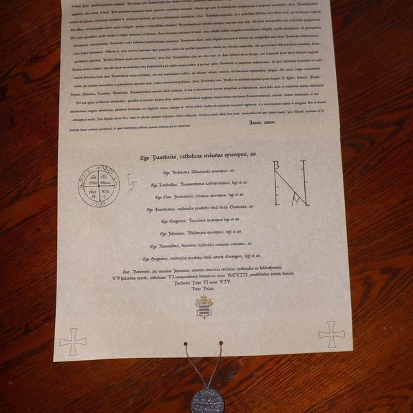 Pie postulatio voluntatis (Order of St. John - Hospitallers Papal Bull Replica)