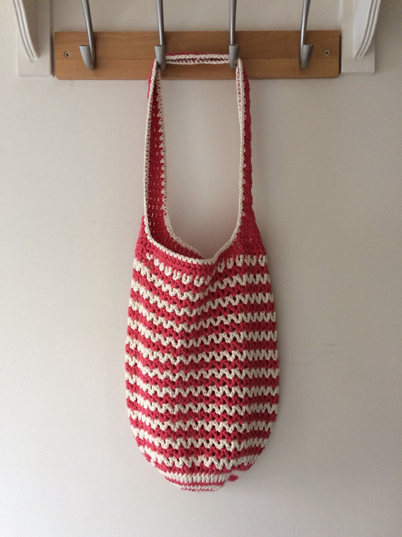 Crochet String Bag Mesh Market Bag Reusable Shopping Bag Etsy UK