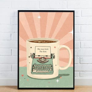 Coffee Art Print, Downloadable Art, Vintage Kitchen Art, Kitchen Wall Art, Downloadable Prints, Retro Art print, Mid Century Wall Art