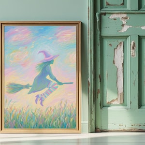 Witch Wall Art, Downloadable Art Print, Downloadable Prints, Halloween Digital Prints, Halloween Wall Prints, Witch Decor