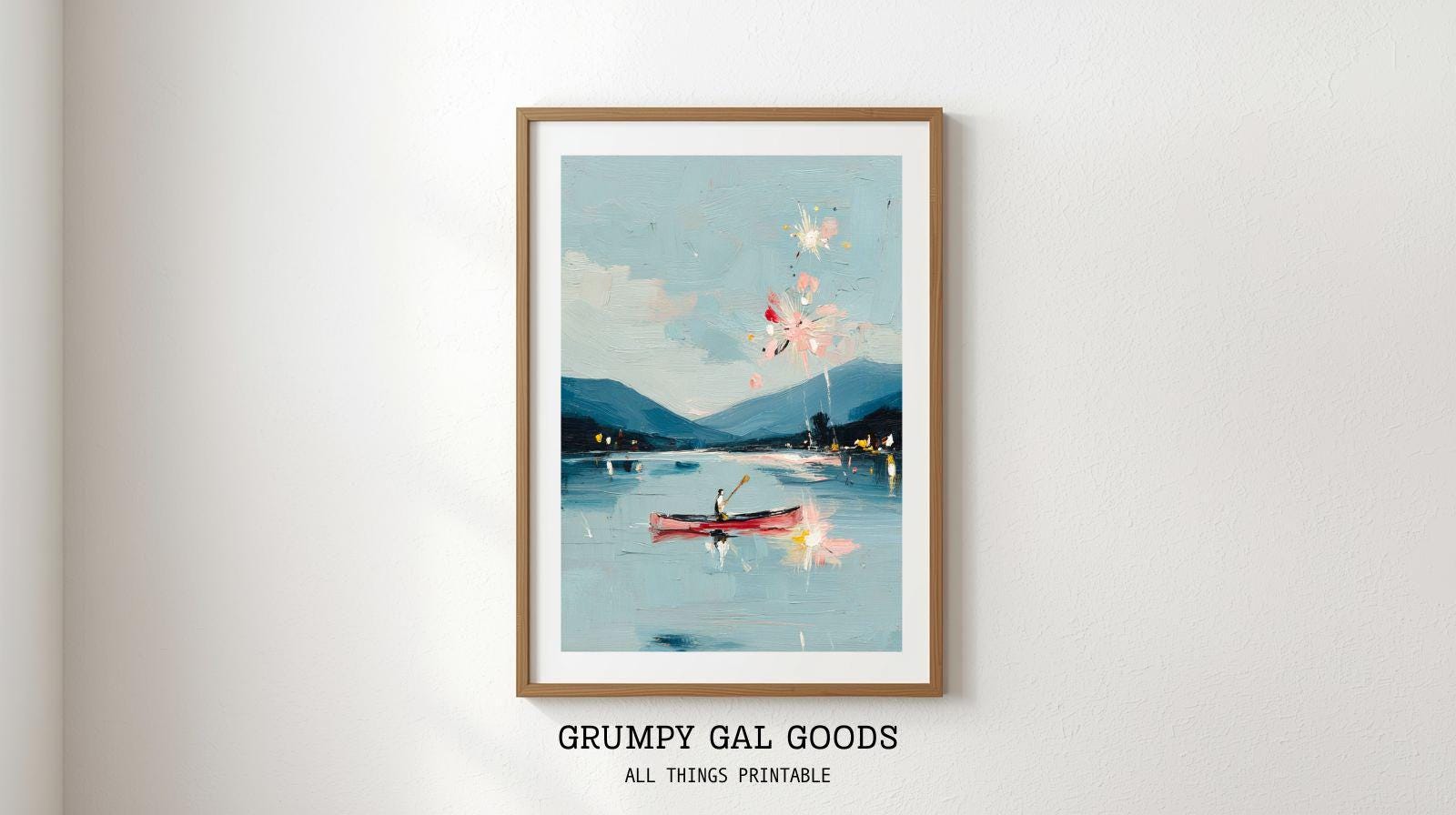 湖畔の家の絵画 - Etsy 日本