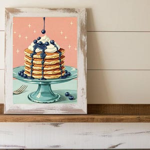 Vintage Kitchen Art, Downloadable Art Print, Downloadable Prints, Kitchen Wall Art, Retro Art Print, Mid Century Wall Art, Vintage Art Print