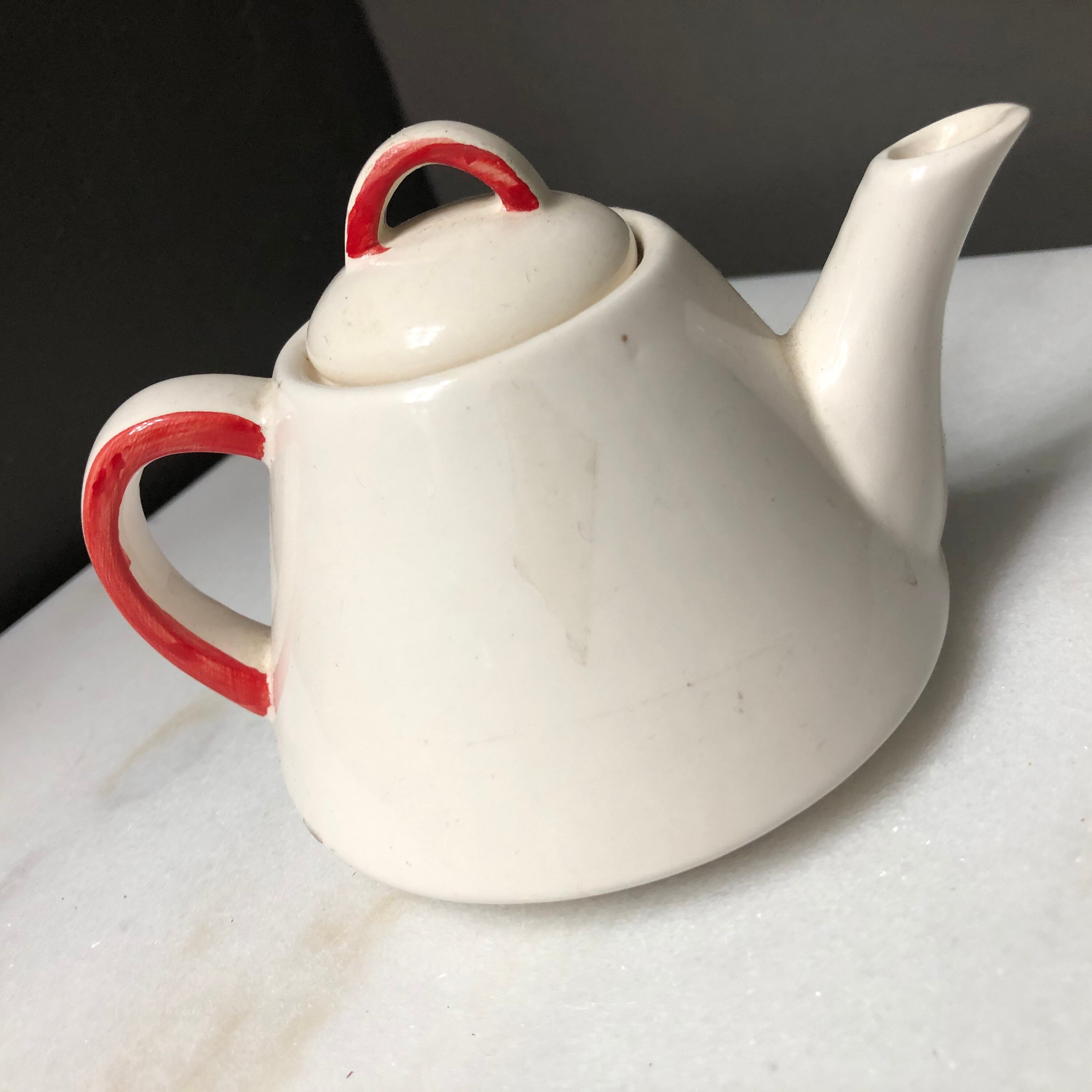 Vintage 1940s Mini Teapot Ceramic Decorative Rose Painted Etsy