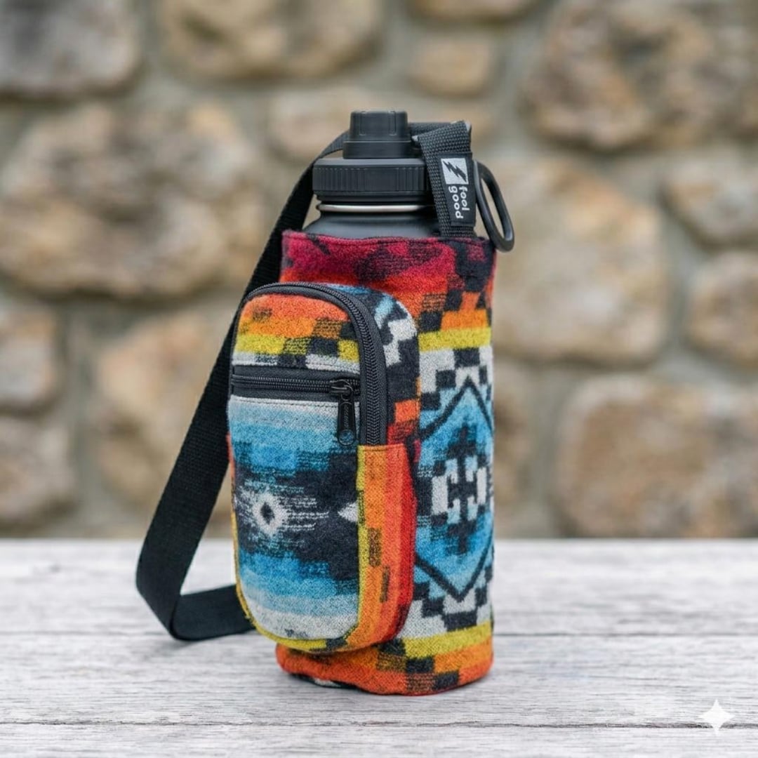 Pendleton Wool Water Bottle Sling - the Equinox 32oz Hydro Flask