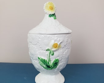 Vintage 1960's Rubens Original / 60s Daisy Kitch Knick Knack Ceramic Canister