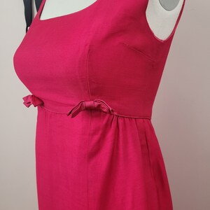 Vintage 1960's Magenta Maxi Dress / 60s Emma Domb Dress S image 5