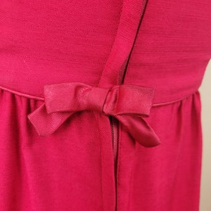 Vintage 1960's Magenta Maxi Dress / 60s Emma Domb Dress S image 8